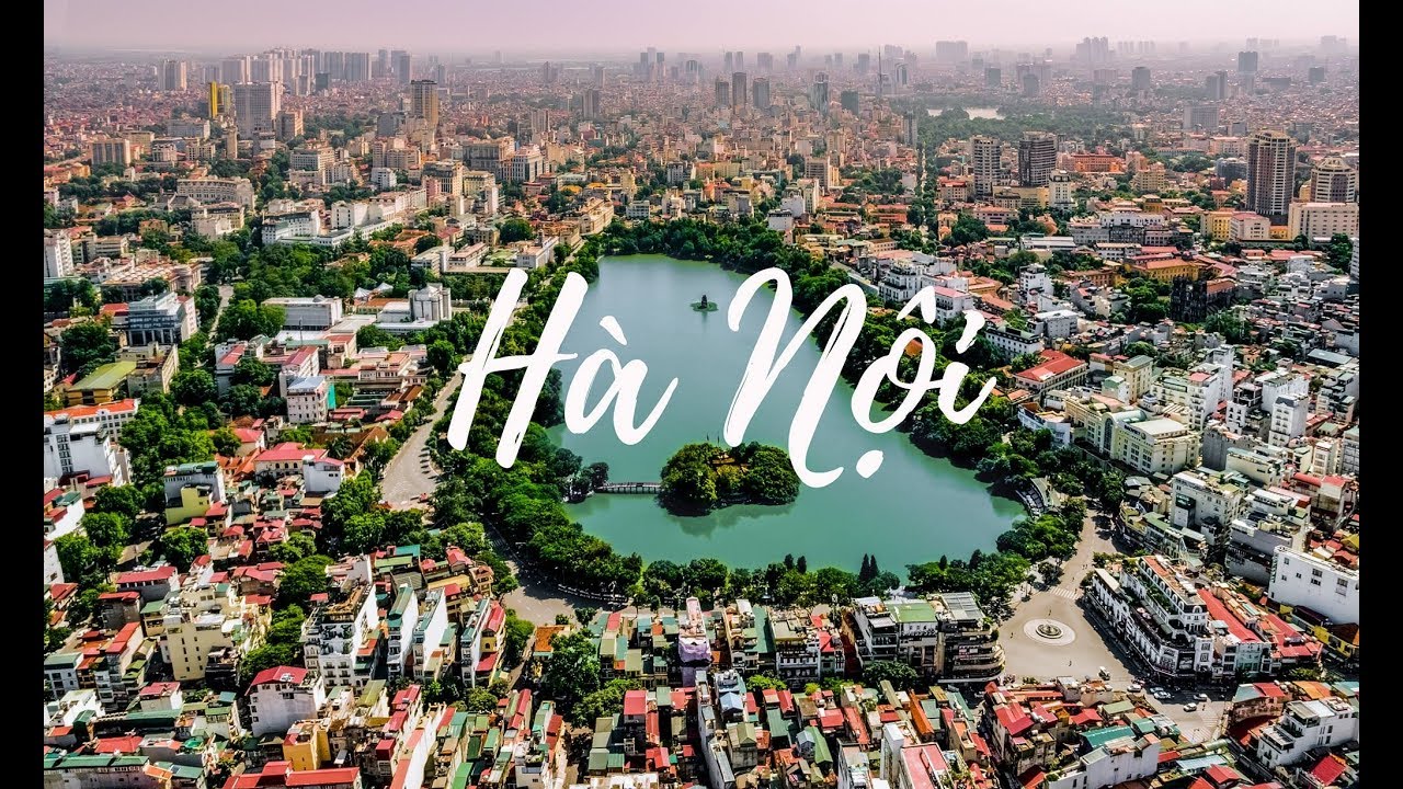 Hanoi city taken from above